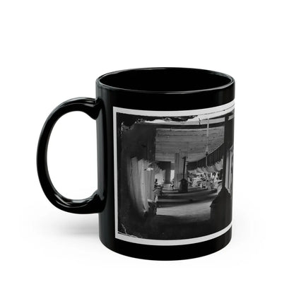 Washington, D.C. Patients In Ward Of Harewood Hospital; Mosquito Nets Over Beds (U.S. Civil War) Black Coffee Mug-Go Mug Yourself