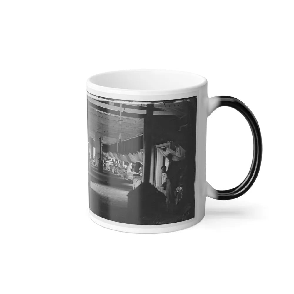 Washington, D.C. Patients in Ward of Harewood Hospital; Mosquito Nets Over Beds (U.S. Civil War) Color Changing Coffee Mug 11oz-Go Mug Yourself