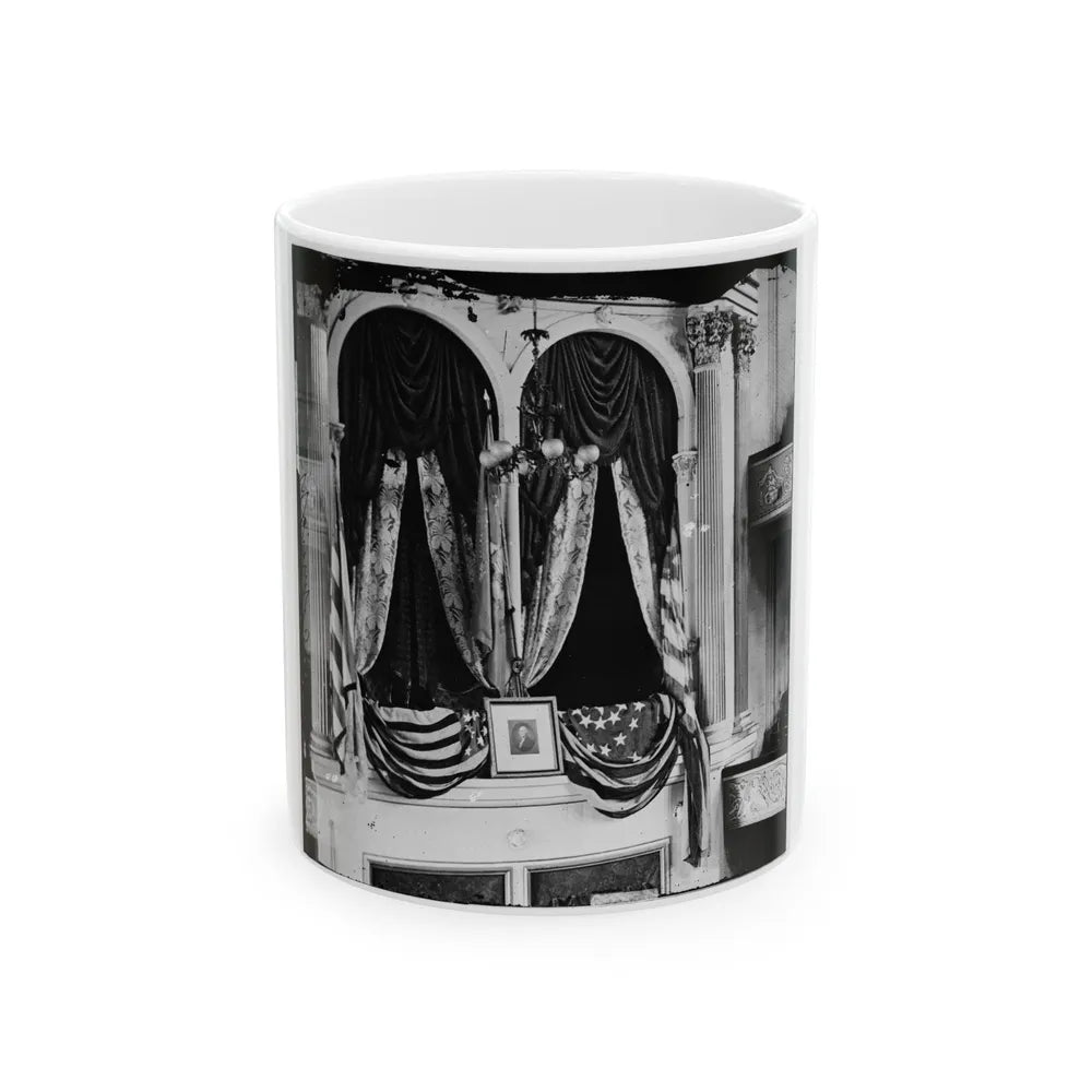 Washington, D.C. President Lincoln's Box At Ford's Theater(2) (U.S. Civil War) White Coffee Mug-11oz-Go Mug Yourself