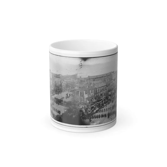 Washington, D.C. President Lincoln's Funeral Procession on Pennsylvania Avenue; Another View (U.S. Civil War) Color Changing Coffee Mug 11oz-11oz-Go Mug Yourself