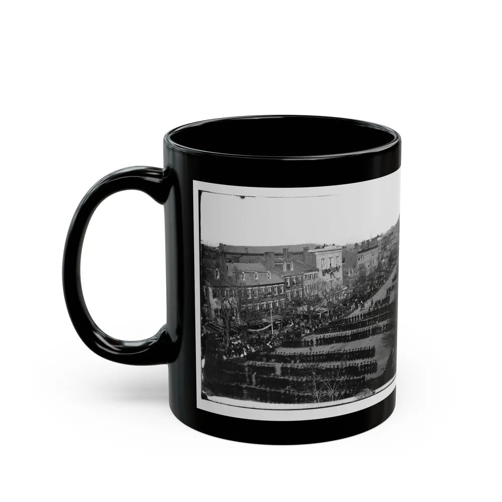 Washington, D.C. President Lincoln's Funeral Procession On Pennsylvania Avenue (U.S. Civil War) Black Coffee Mug-Go Mug Yourself