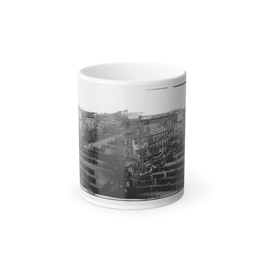 Washington, D.C. President Lincoln's Funeral Procession on Pennsylvania Avenue (U.S. Civil War) Color Changing Coffee Mug 11oz-11oz-Go Mug Yourself