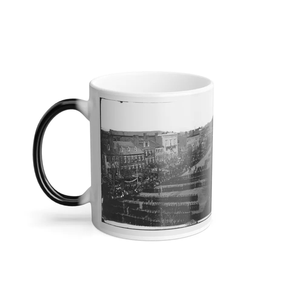 Washington, D.C. President Lincoln's Funeral Procession on Pennsylvania Avenue (U.S. Civil War) Color Changing Coffee Mug 11oz-Go Mug Yourself