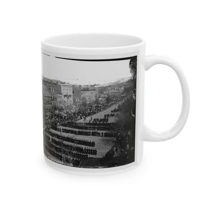 Washington, D.C. President Lincoln's Funeral Procession On Pennsylvania Avenue (U.S. Civil War) White Coffee Mug-Go Mug Yourself