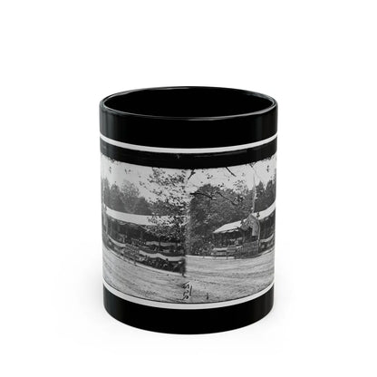 Washington, D.C. Presidential Reviewing Stand, With Guests And Guard (U.S. Civil War) Black Coffee Mug-11oz-Go Mug Yourself