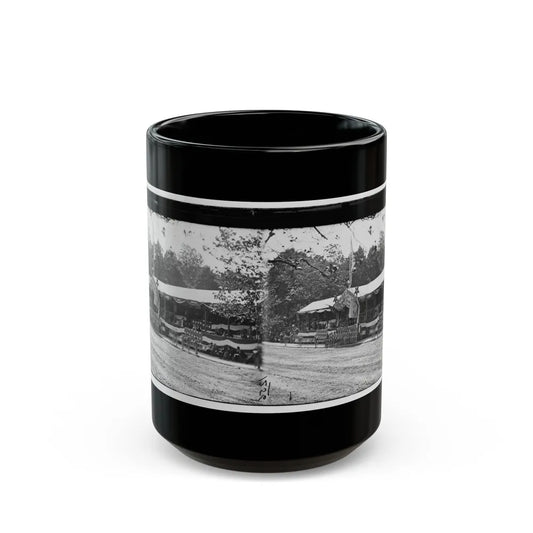 Washington, D.C. Presidential Reviewing Stand, With Guests And Guard (U.S. Civil War) Black Coffee Mug-15oz-Go Mug Yourself