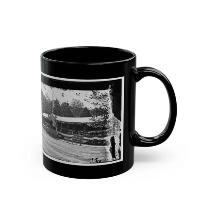 Washington, D.C. Presidential Reviewing Stand, With Guests And Guard (U.S. Civil War) Black Coffee Mug-Go Mug Yourself