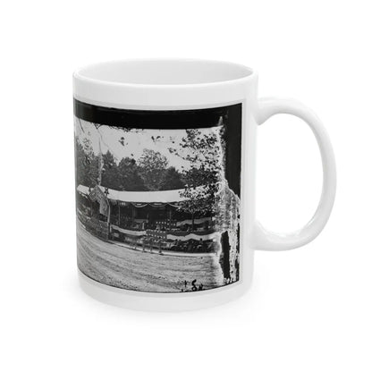 Washington, D.C. Presidential Reviewing Stand, With Guests And Guard (U.S. Civil War) White Coffee Mug-Go Mug Yourself