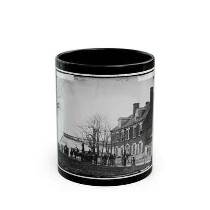Washington, D.C. Quarters Of Gen. Alfred Pleasonton, And Government Horse Shoeing Shop At Left; 21st St. Near F Nw (U.S. Civil War) Black Coffee Mug-11oz-Go Mug Yourself
