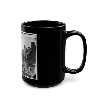 Washington, D.C. Quarters Of Gen. Alfred Pleasonton, And Government Horse Shoeing Shop At Left; 21st St. Near F Nw (U.S. Civil War) Black Coffee Mug-Go Mug Yourself