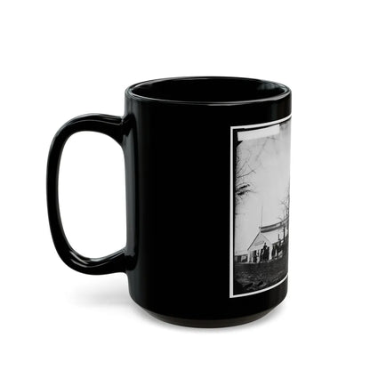 Washington, D.C. Quarters Of Gen. Alfred Pleasonton, And Government Horse Shoeing Shop At Left; 21st St. Near F Nw (U.S. Civil War) Black Coffee Mug-Go Mug Yourself