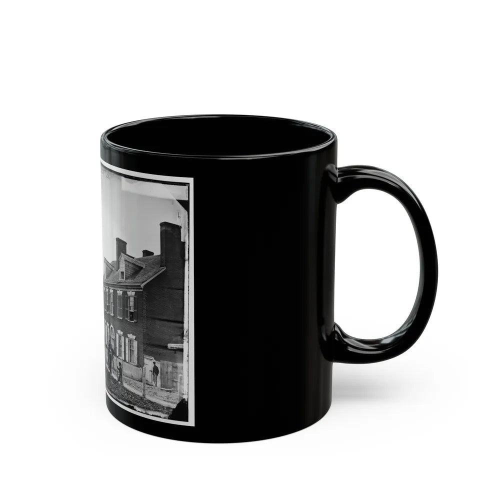 Washington, D.C. Quarters Of Gen. Alfred Pleasonton, And Government Horse Shoeing Shop At Left; 21st St. Near F Nw (U.S. Civil War) Black Coffee Mug-Go Mug Yourself
