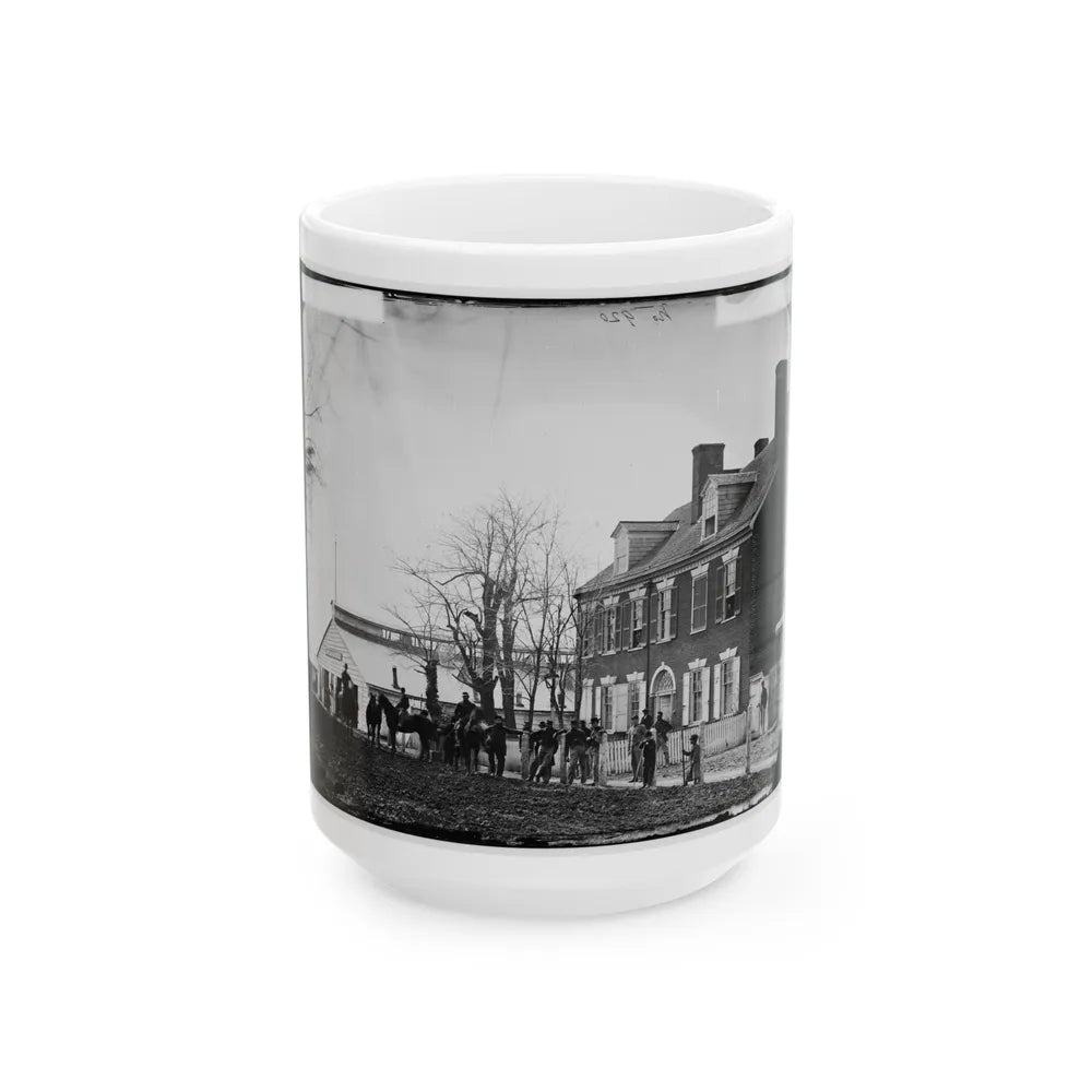 Washington, D.C. Quarters Of Gen. Alfred Pleasonton, And Government Horse Shoeing Shop At Left; 21st St. Near F Nw (U.S. Civil War) White Coffee Mug-15oz-Go Mug Yourself
