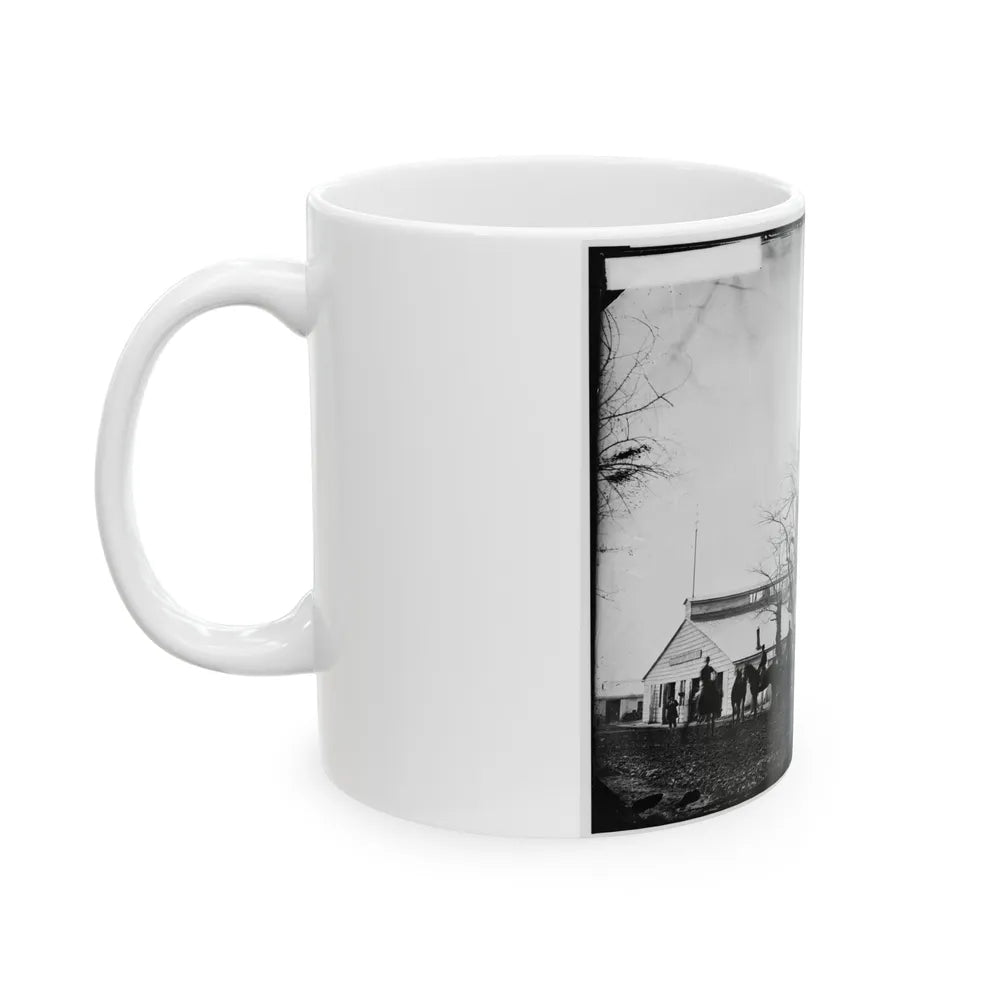 Washington, D.C. Quarters Of Gen. Alfred Pleasonton, And Government Horse Shoeing Shop At Left; 21st St. Near F Nw (U.S. Civil War) White Coffee Mug-Go Mug Yourself