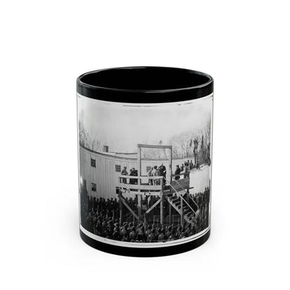 Washington, D.C. Reading The Death Warrant To Wirz On The Scaffold (U.S. Civil War) Black Coffee Mug-11oz-Go Mug Yourself