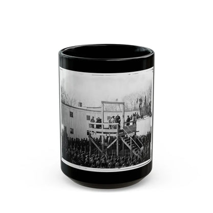 Washington, D.C. Reading The Death Warrant To Wirz On The Scaffold (U.S. Civil War) Black Coffee Mug-15oz-Go Mug Yourself