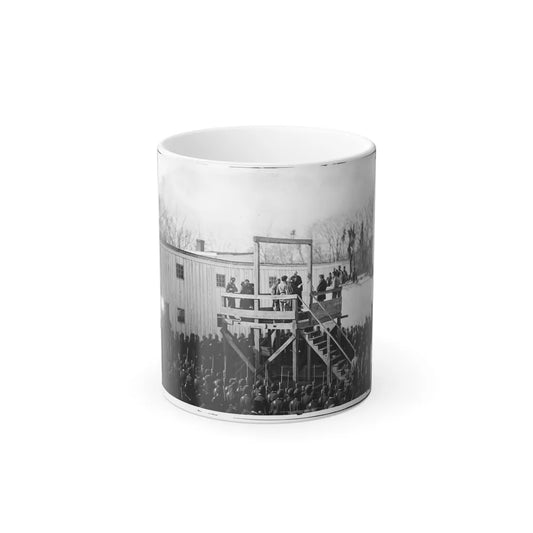 Washington, D.C. Reading the Death Warrant to Wirz on the Scaffold (U.S. Civil War) Color Changing Coffee Mug 11oz-11oz-Go Mug Yourself