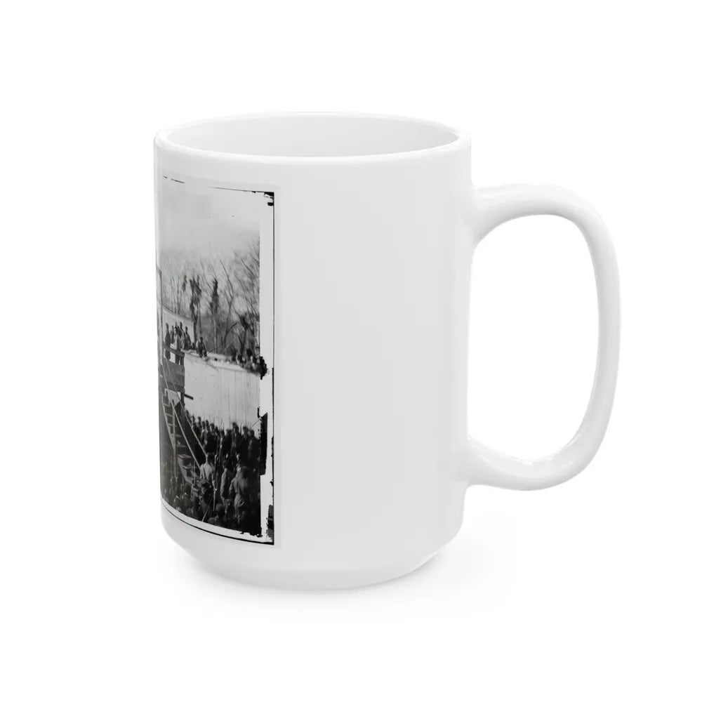 Washington, D.C. Reading The Death Warrant To Wirz On The Scaffold (U.S. Civil War) White Coffee Mug-Go Mug Yourself