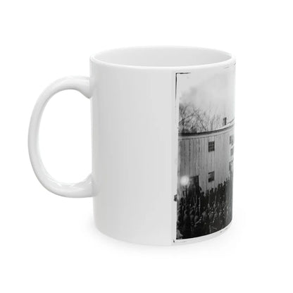 Washington, D.C. Reading The Death Warrant To Wirz On The Scaffold (U.S. Civil War) White Coffee Mug-Go Mug Yourself