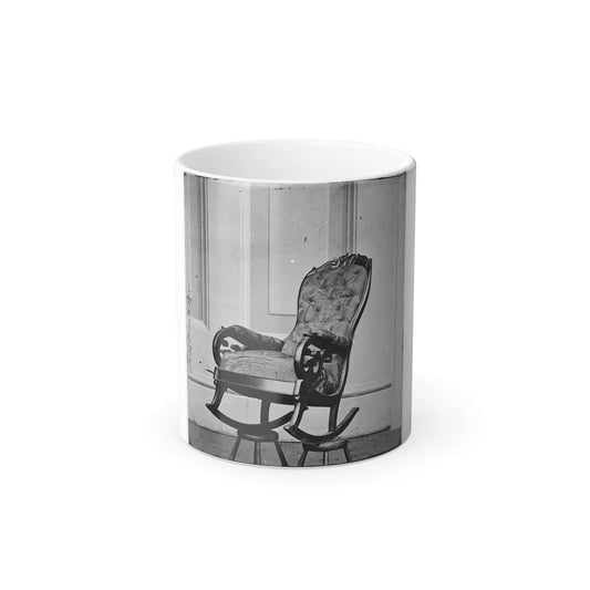 Washington, D.C. Rocking Chair Used by President Lincoln in Ford's Theater (U.S. Civil War) Color Changing Coffee Mug 11oz-11oz-Go Mug Yourself