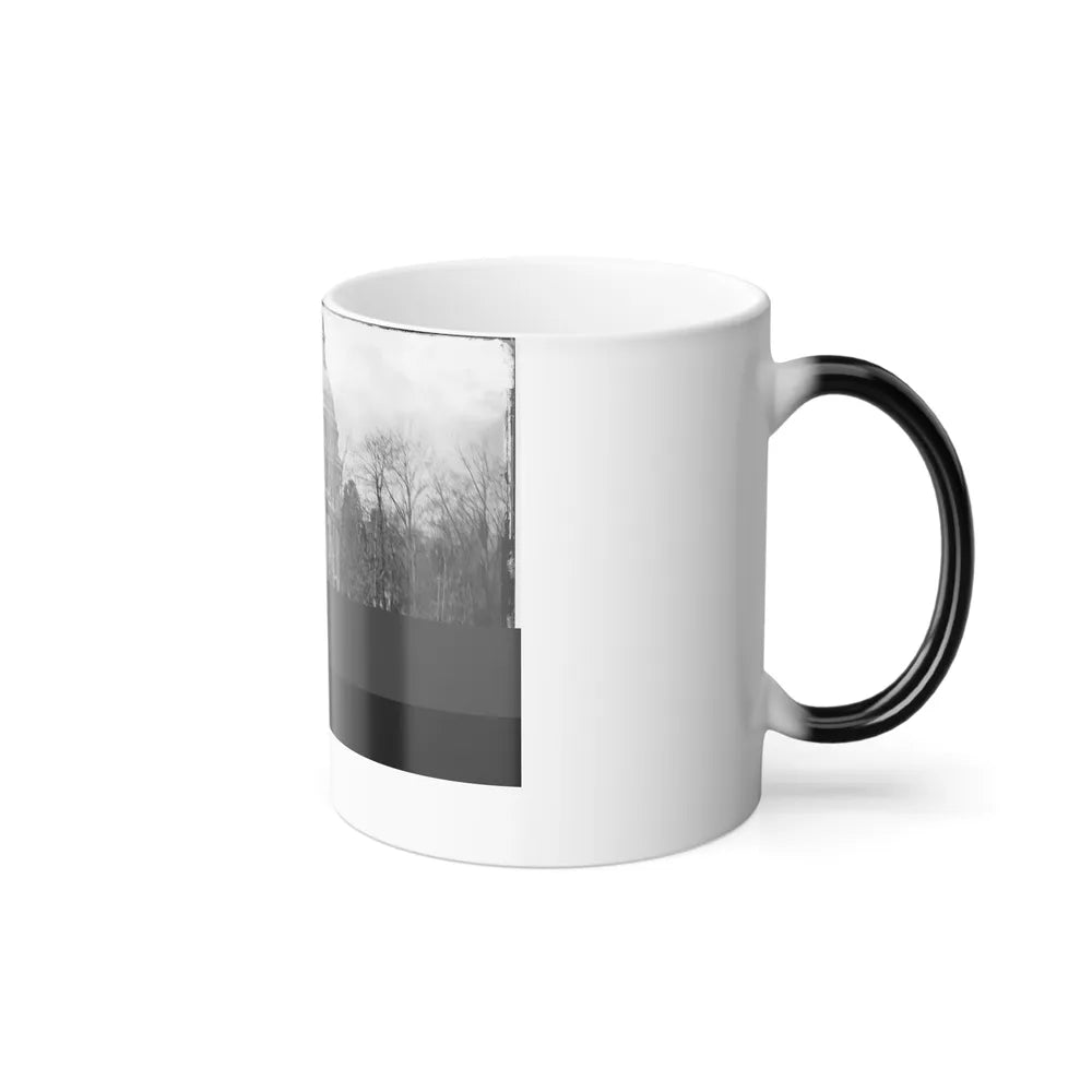 Washington, D.C. Soldier Springing the Trap; Men in Trees and Capitol Dome Beyond (U.S. Civil War) Color Changing Coffee Mug 11oz-Go Mug Yourself