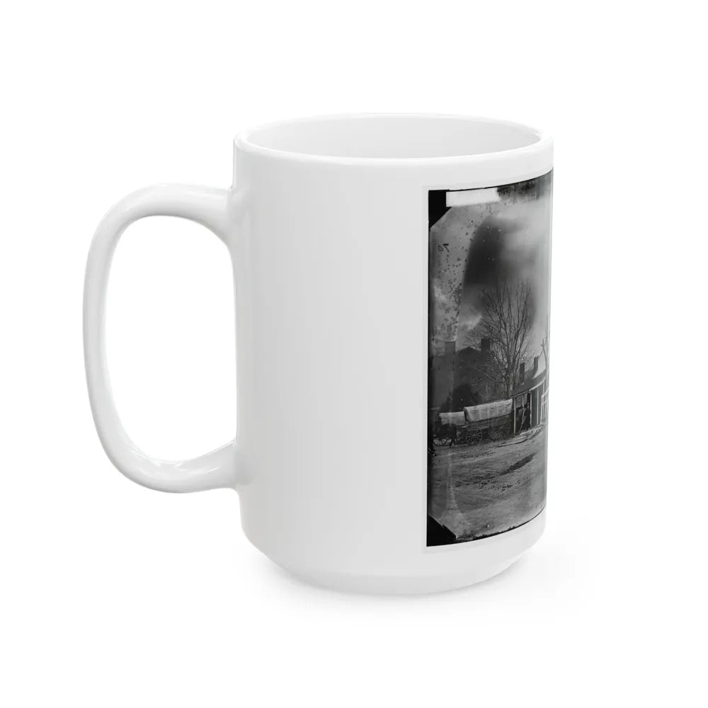 Washington, D.C. Staff, Buildings, And Wagons Of The Medical Department (U.S. Civil War) White Coffee Mug-Go Mug Yourself