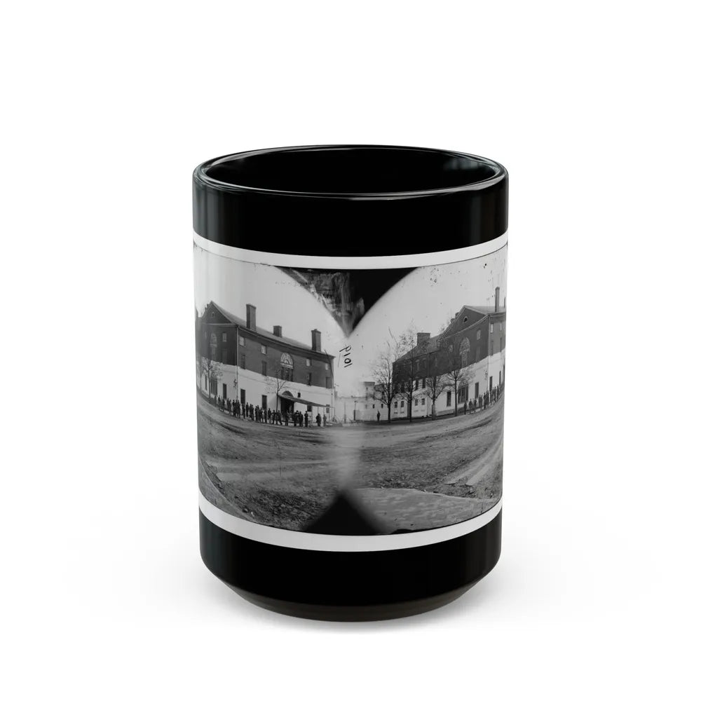 Washington, D.C. The Old Capitol Prison, 1st And A Streets Ne (U.S. Civil War) Black Coffee Mug-15oz-Go Mug Yourself