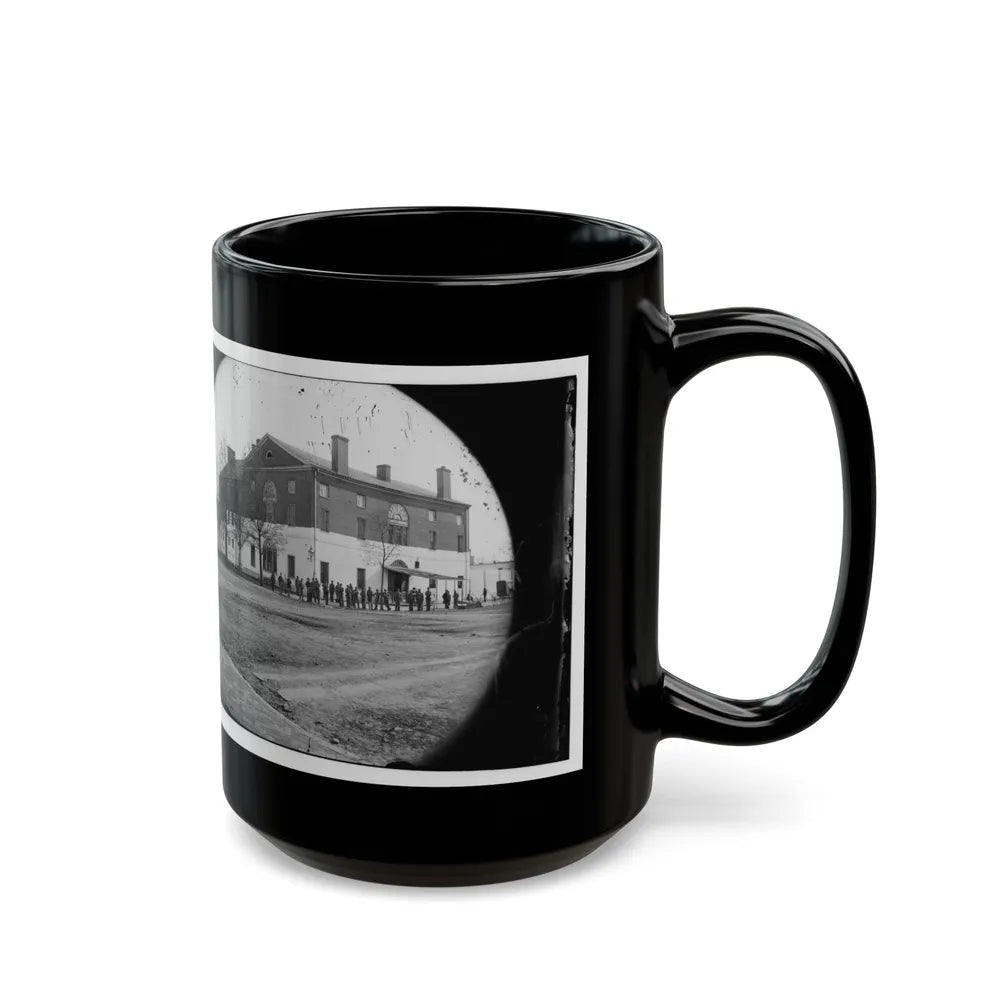 Washington, D.C. The Old Capitol Prison, 1st And A Streets Ne (U.S. Civil War) Black Coffee Mug-Go Mug Yourself