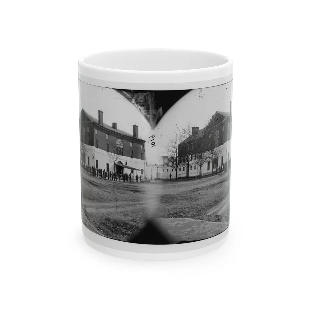 Washington, D.C. The Old Capitol Prison, 1st And A Streets Ne (U.S. Civil War) White Coffee Mug-11oz-Go Mug Yourself