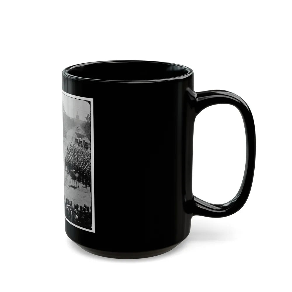 Washington, D.C. Units Of 20th Army Corps, Army Of Georgia, Passing On Pennsylvania Avenue Near The Treasury (U.S. Civil War) Black Coffee Mug-Go Mug Yourself