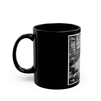 Washington, D.C. Units Of 20th Army Corps, Army Of Georgia, Passing On Pennsylvania Avenue Near The Treasury (U.S. Civil War) Black Coffee Mug-Go Mug Yourself
