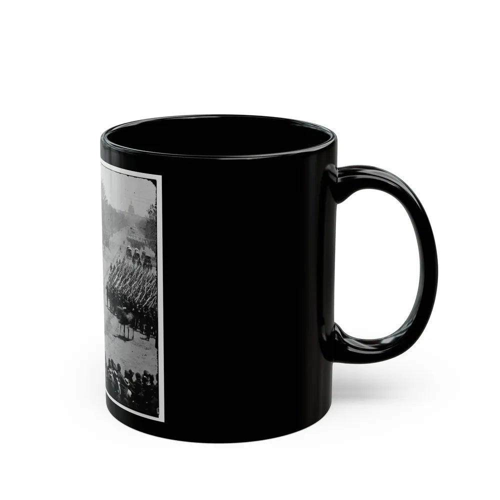 Washington, D.C. Units Of 20th Army Corps, Army Of Georgia, Passing On Pennsylvania Avenue Near The Treasury (U.S. Civil War) Black Coffee Mug-Go Mug Yourself