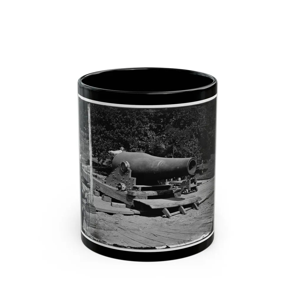 Washington, D.C., Vicinity. 15-In. Gun And Mounting (U.S. Civil War) Black Coffee Mug-11oz-Go Mug Yourself