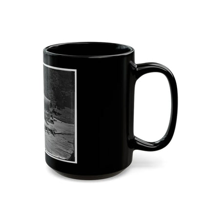 Washington, D.C., Vicinity. 15-In. Gun And Mounting (U.S. Civil War) Black Coffee Mug-Go Mug Yourself