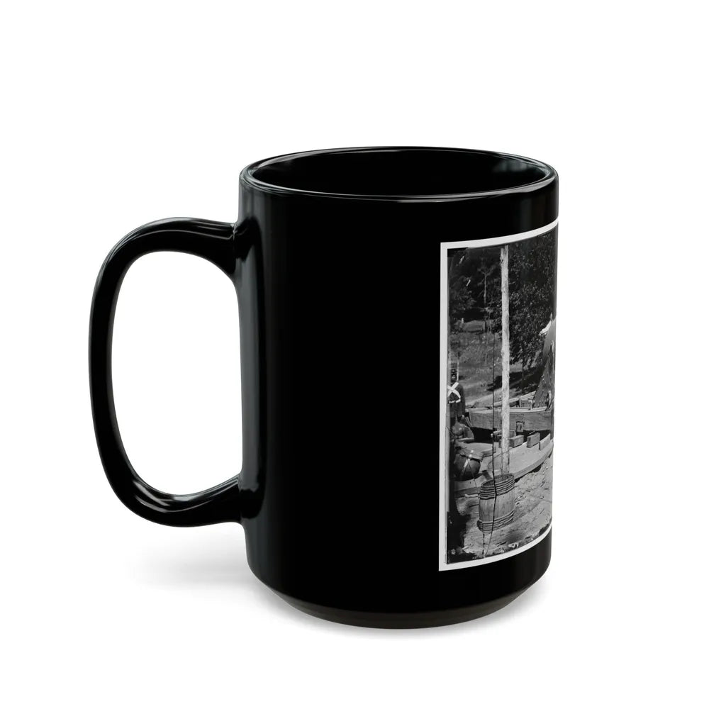 Washington, D.C., Vicinity. 15-In. Gun And Mounting (U.S. Civil War) Black Coffee Mug-Go Mug Yourself