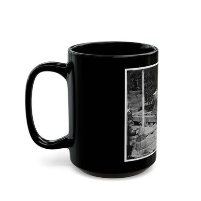 Washington, D.C., Vicinity. 15-In. Gun And Mounting (U.S. Civil War) Black Coffee Mug-Go Mug Yourself