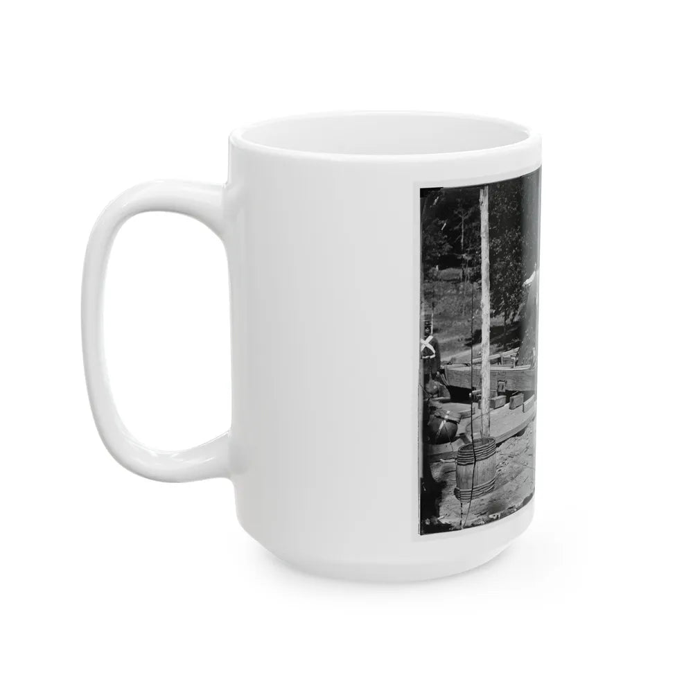 Washington, D.C., Vicinity. 15-In. Gun And Mounting (U.S. Civil War) White Coffee Mug-Go Mug Yourself