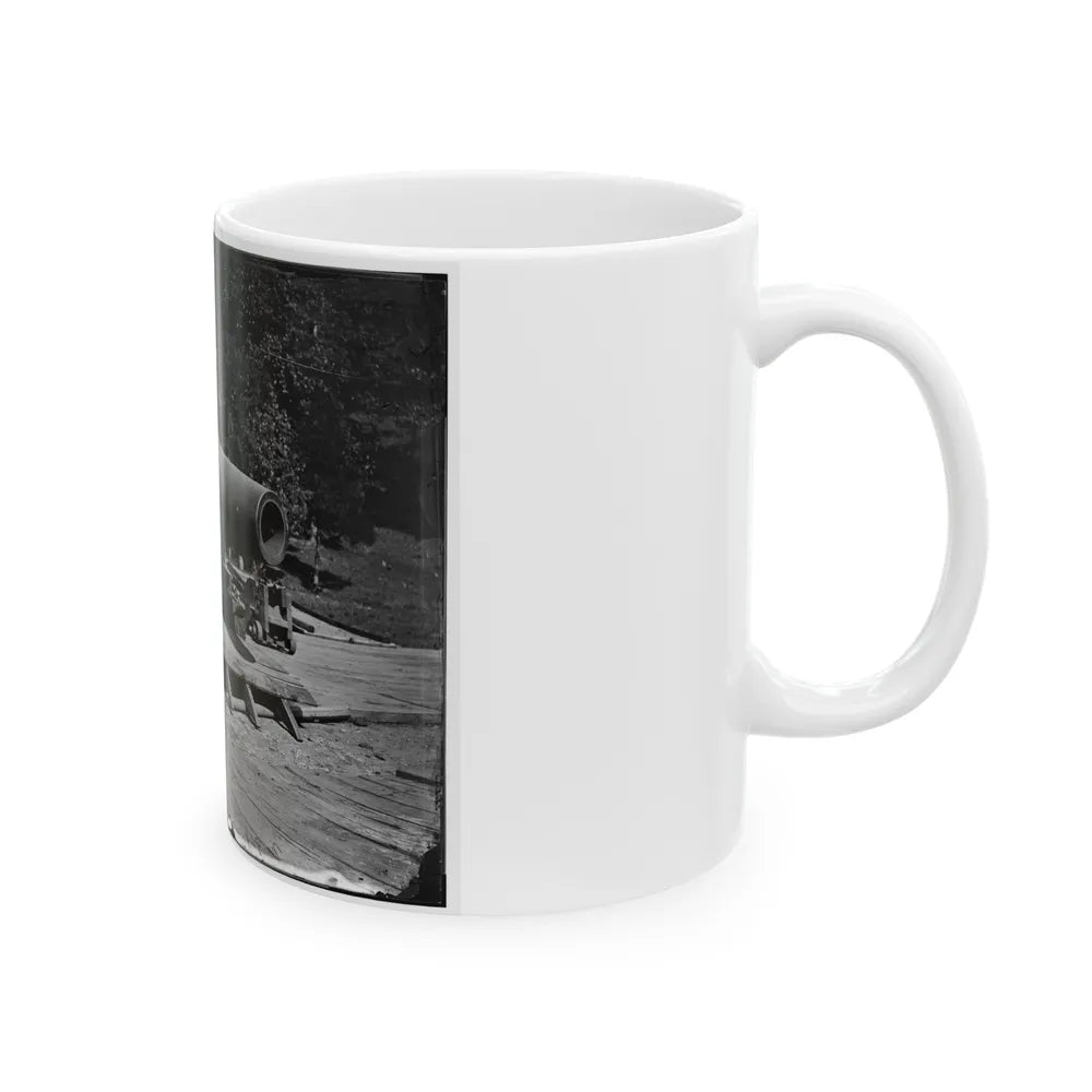 Washington, D.C., Vicinity. 15-In. Gun And Mounting (U.S. Civil War) White Coffee Mug-Go Mug Yourself