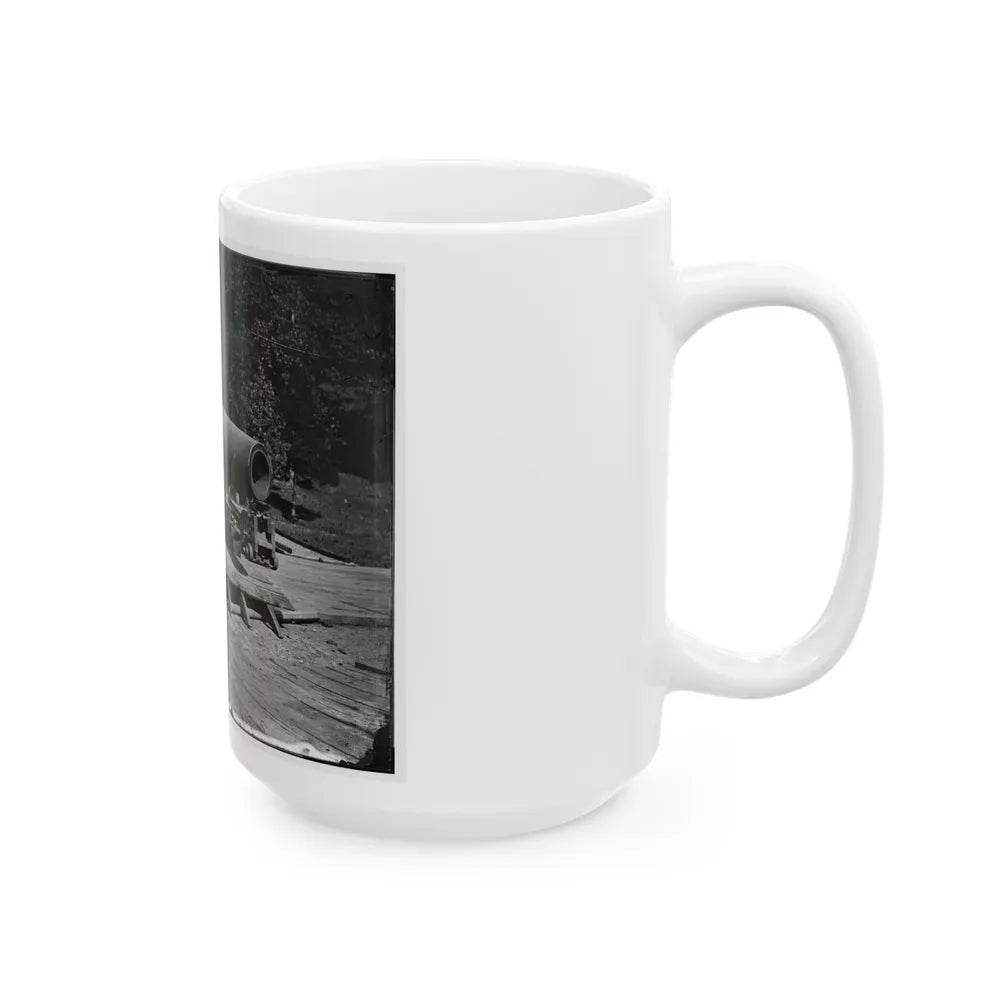 Washington, D.C., Vicinity. 15-In. Gun And Mounting (U.S. Civil War) White Coffee Mug-Go Mug Yourself