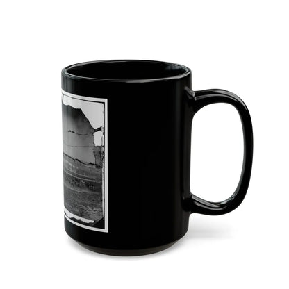 Washington, D.C., Vicinity. 17th New York Battery, With Horses Harnessed To Guns (U.S. Civil War) Black Coffee Mug-Go Mug Yourself