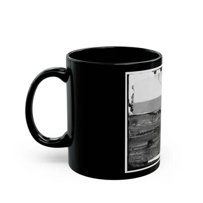 Washington, D.C., Vicinity. 17th New York Battery, With Horses Harnessed To Guns (U.S. Civil War) Black Coffee Mug-Go Mug Yourself