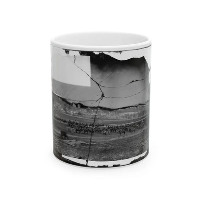 Washington, D.C., Vicinity. 17th New York Battery, With Horses Harnessed To Guns (U.S. Civil War) White Coffee Mug-11oz-Go Mug Yourself