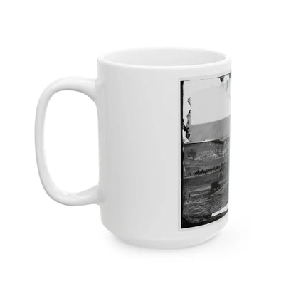 Washington, D.C., Vicinity. 17th New York Battery, With Horses Harnessed To Guns (U.S. Civil War) White Coffee Mug-Go Mug Yourself