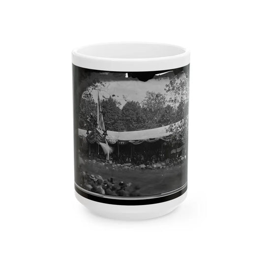 Washington, D.C. View In Front Of Presidential Reviewing Stand (U.S. Civil War) White Coffee Mug-15oz-Go Mug Yourself