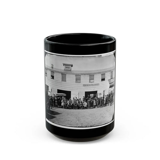 Washington, D.C. Workmen In Front Of The Trimming Shop (U.S. Civil War) Black Coffee Mug-15oz-Go Mug Yourself