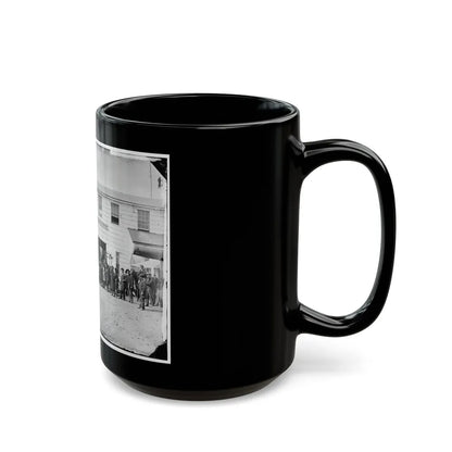 Washington, D.C. Workmen In Front Of The Trimming Shop (U.S. Civil War) Black Coffee Mug-Go Mug Yourself