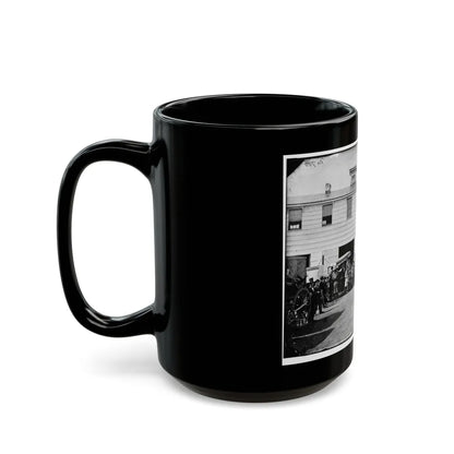 Washington, D.C. Workmen In Front Of The Trimming Shop (U.S. Civil War) Black Coffee Mug-Go Mug Yourself