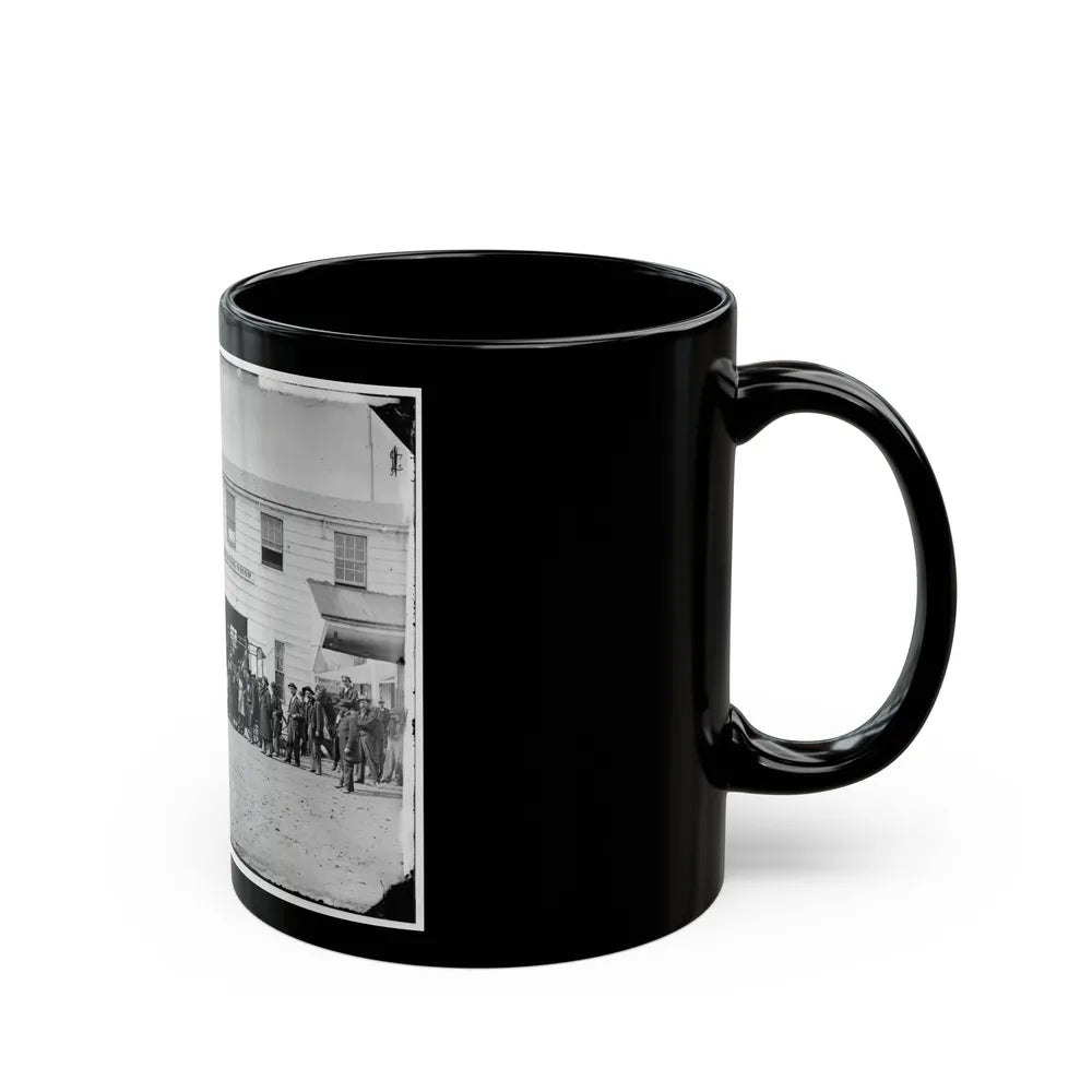 Washington, D.C. Workmen In Front Of The Trimming Shop (U.S. Civil War) Black Coffee Mug-Go Mug Yourself