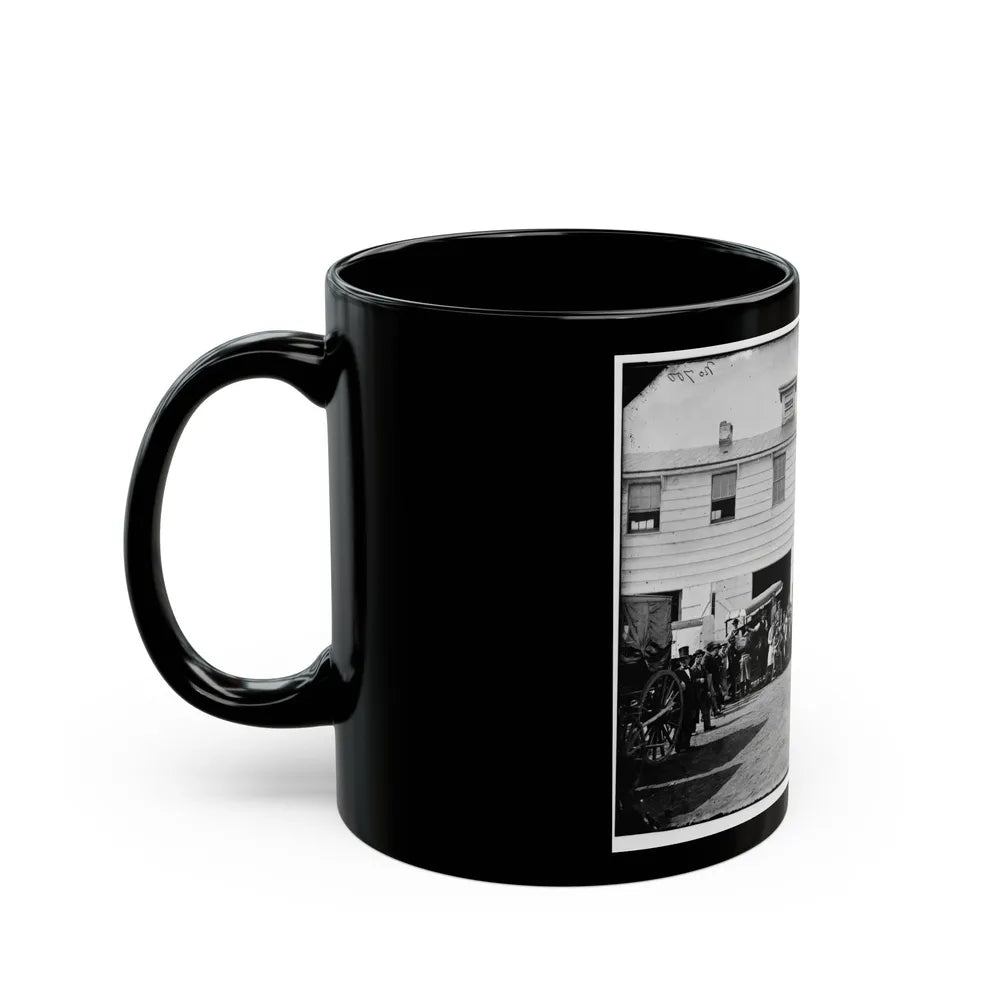 Washington, D.C. Workmen In Front Of The Trimming Shop (U.S. Civil War) Black Coffee Mug-Go Mug Yourself