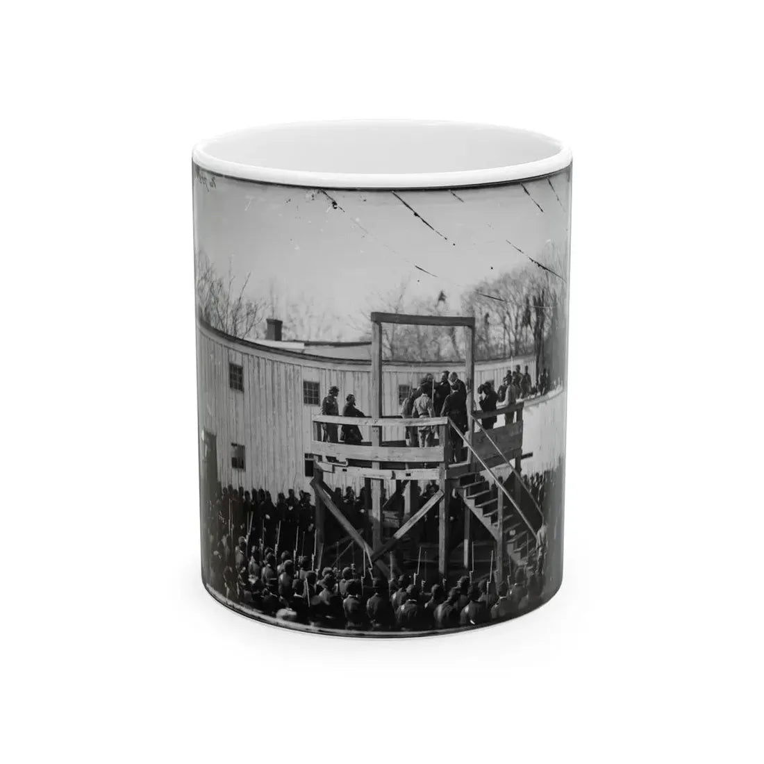 Washington, D.C. Adjusting The Rope For The Execution Of Wirz (U.S. Civil War) White Coffee Mug 11oz - Go Mug Yourself